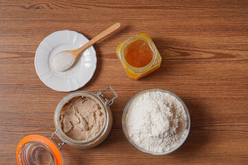 Step by step preparation of rye sourdough bread. Photo recipe