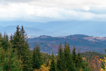autumn landscape of the Carpathian mountains