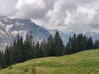 landscape in the mountains Fellhorn Oberstdorf