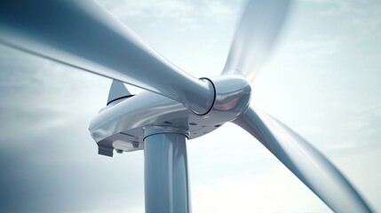 a close-up of a wind turbine