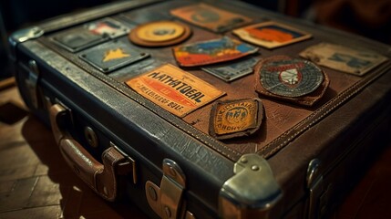 a suitcase full of cards - obrazy, fototapety, plakaty