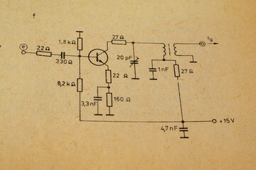 electronic diagram, generator with transistor