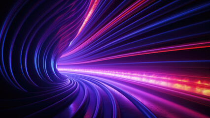 Fototapeta na wymiar Abstract background in neon blue and purple colors. 