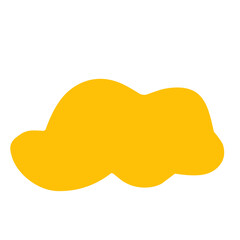 Golden cloud vector 