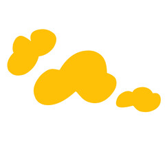Golden cloud vector 