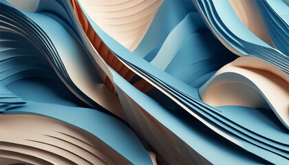 Texture Unica: Onde Rosa e Beige che Raccontano una Storia Distinta