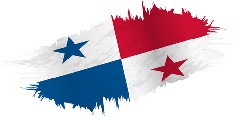 Brushstroke flag of Panama
