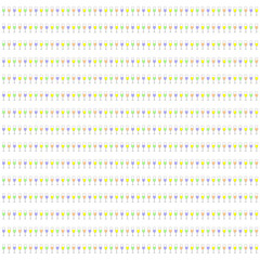 4色のシャンパンが注がれたシャンパングラスのパターン、背景素材