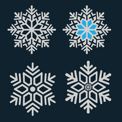 snowflake vector graphic design