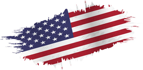 Brushstroke flag of USA