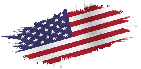 Obraz premium Brushstroke flag of USA