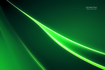 Minimal Abstarct Dynamic textured background design in 3D style with green color. Vector illustration.