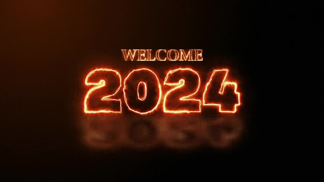Welcome 2024 in fire video