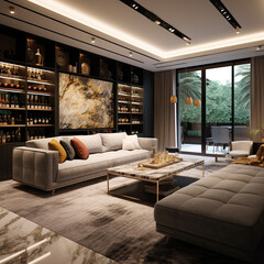 modern livingroom, AI Generative.