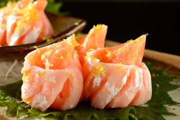 Salmon belly sushi