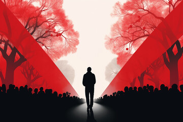 World AIDS Day. World Aids Day and national HIV / AIDS and aging awareness month concept