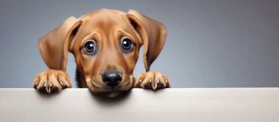 The young and beautiful puppy, a domestic canine, is such an adorable and cute pet.