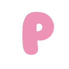 Alphabet letter P