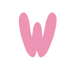 Alphabet letter W