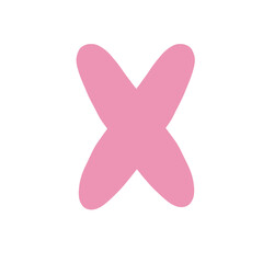 Alphabet letter X
