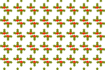 Light background with holly pattern