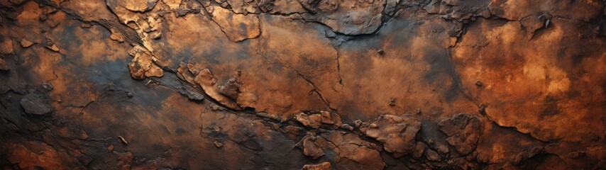 Rust and Weathering: Close-up View of Severely Rusted Metal Piece - obrazy, fototapety, plakaty