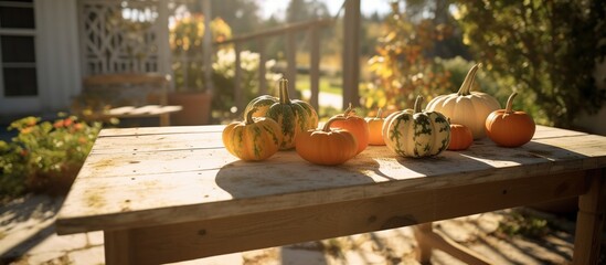 A collection of classic orange pumpkins, hooligans and baby boos on a textured table