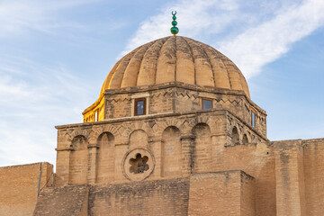 Fototapeta na wymiar Dome of the Great Mosque of Kairouan.