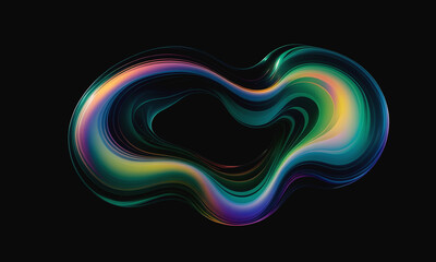 Rainbow Liquid Fluid Glass Background Image Abstract Digital Art Website Poster Gift Card Template