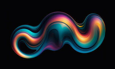 Rainbow Liquid Fluid Glass Background Image Abstract Digital Art Website Poster Gift Card Template