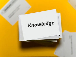 Flashcards with "Knowledge" writing on top