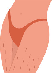 Woman Hair Body Positive Legs