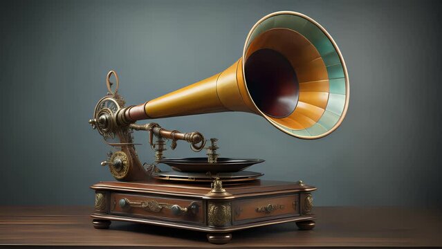 different gramophone generated by AI