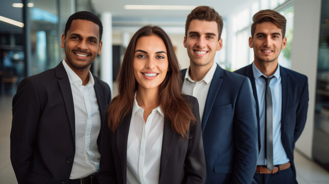happy diverse business team premium photo, strategy, planning applauding during meeting, or corporate brainstorming discussion at office. Group of diverse workplace employees in team collaboration - Powered by Adobe