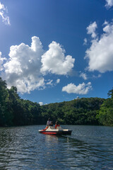 Fototapeta na wymiar boat on the river