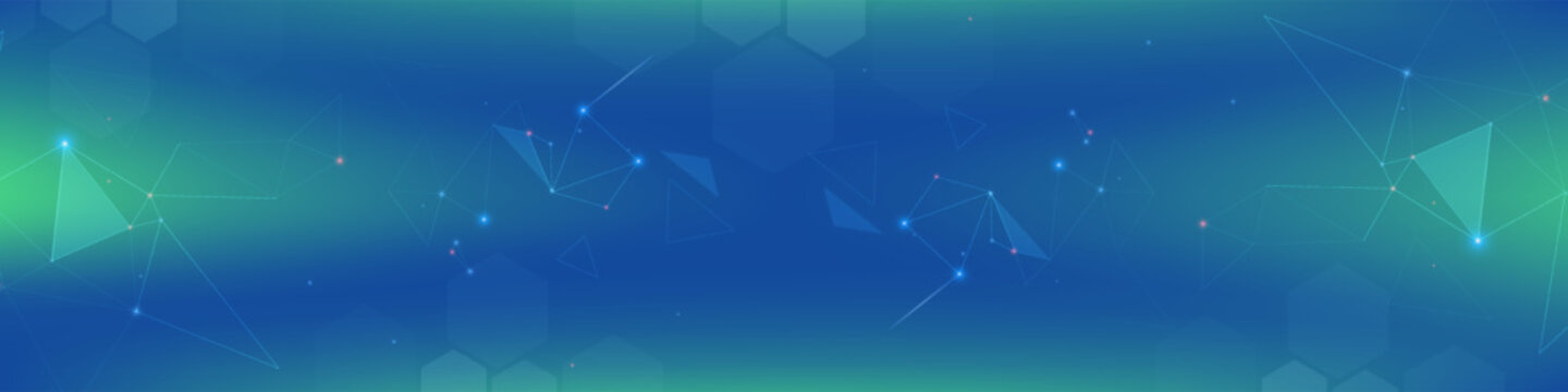 Gradient Digital technology banner. Network connection dots and lines. Futuristic background for various design projects such as websites, presentations, print materials