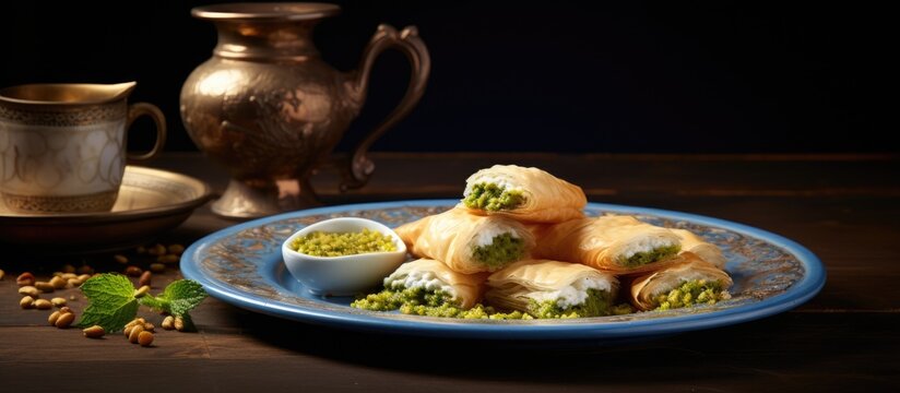 The gourmet restaurant served a delicious lunch with a variety of Turkish cuisine, including pistachio-filled baklava, known as "f&Auml;&plusmn;st&Auml;&plusmn;kl&Auml;&plusmn; bakla" which was expertly cooked and mouthwateringly