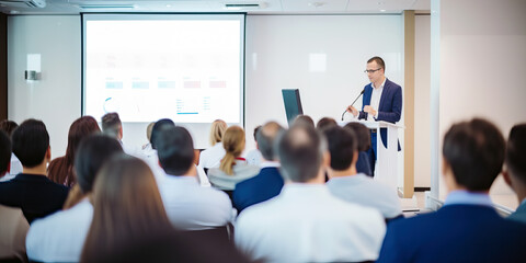 Engaging Presentation in Bright Conference Room