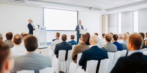 Engaging Presentation in Bright Conference Room