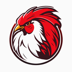 rooster  logo illustration game