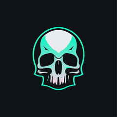 skull and crossbones logo gamer