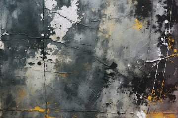 Grunge-style urban concrete texture with a decayed, weathered surface, scratches and cracks
