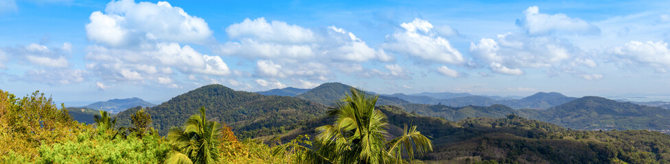 Beautiful landscape of the tropical coast of the Indian Ocean