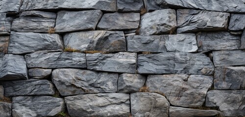 A granite wall with interesting natural patterns.
