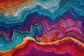 Fototapeta premium abstract paper cut wavy liquid background layout design.