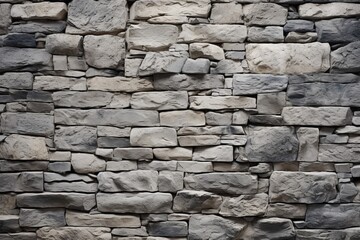 A natural, stone grey wall with a rugged, textured appearance