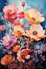Ethereal Blooms: Dreamy Watercolors