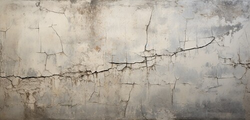 A cracked and aged concrete wall.