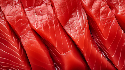 raw tuna filets fish filet - obrazy, fototapety, plakaty