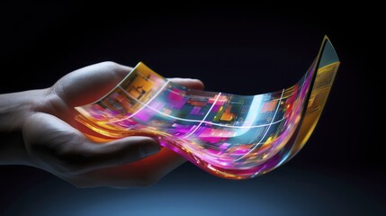 Foldable electronics advanced technology innovative flexible devices bendable displays futuristic